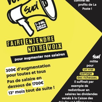 CAP-CCP La Poste - Affiche salaires