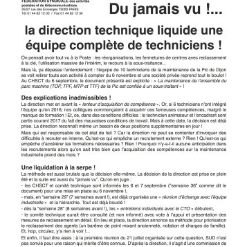 Du jamais vu à la DT 