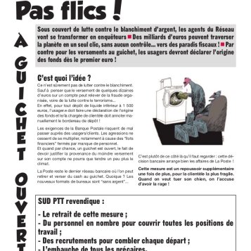 Postier-es... Pas flics !