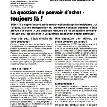 Grilles indiciaires des fonctionnaires