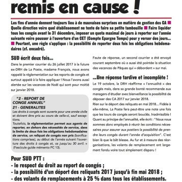 Nos droits, remis en cause !