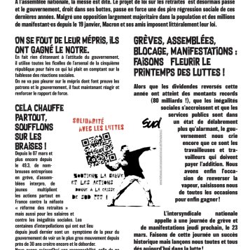 Retraites - Après l'échec des motions de censure : Plus que jamais, il est l'heure de voter avec nos propres armes !