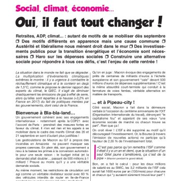 Tract rentrée sociale
