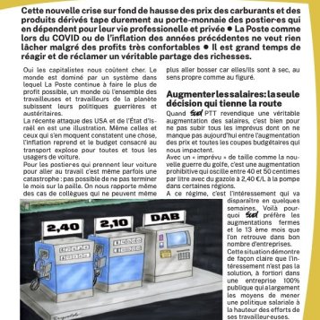 Hausse des prix des carburants, salaires en baisse à la pompe. 