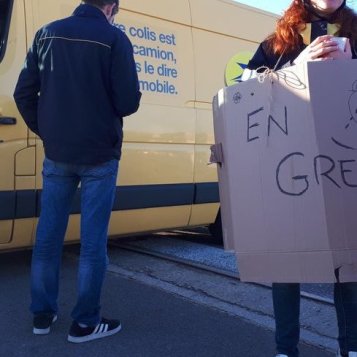 Grève à la Poste à Dijon
