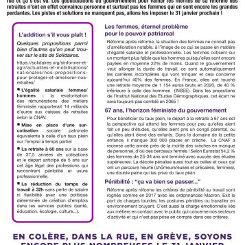 Retraites des femmes - Marre d'être sacrifiées !