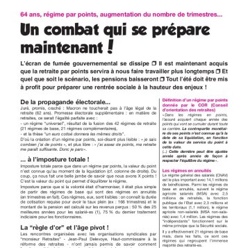 Réforme des retraites : un combat qui se prépare maintenant !