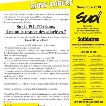 Sans Adrexe Novembre 2019