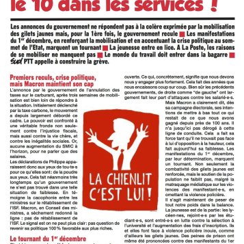 Le 8 dans la rue, le 10 dans les services