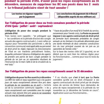 Congés, RE, RC - Le juge annule tout !