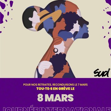 08 mars - Grève féministe pour l'égalité entre hommes et femmes