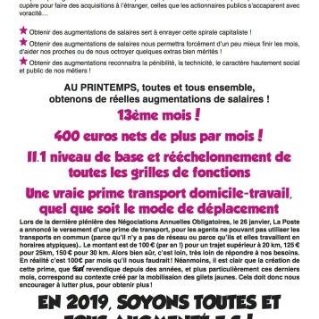 Des augmentations de salaires pour 2019