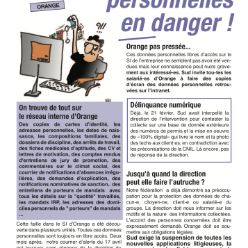 Nos données personnelles en danger !!