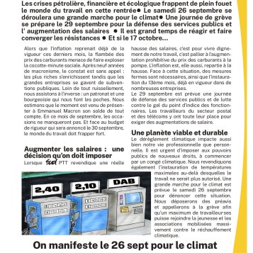 Hausse des prix des carburants, salaires à la baisse . Pas question de payer pour leurs crises !