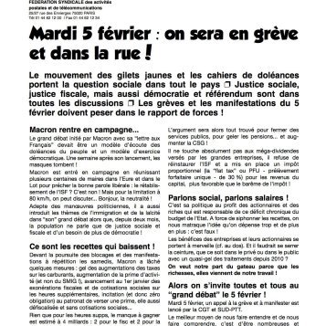 En grève et dans la rue 