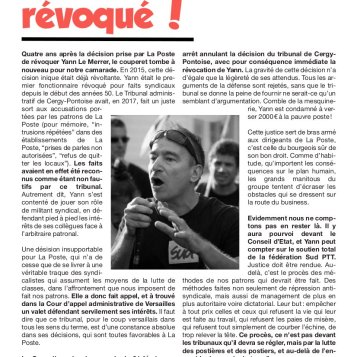 Yann à nouveau révoqué !