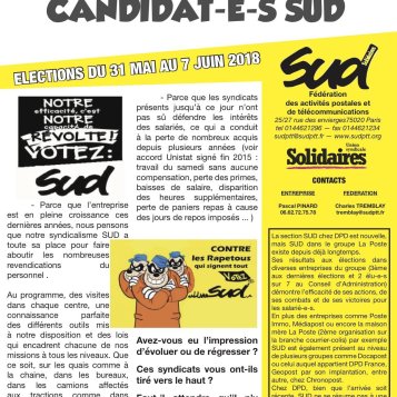 Profession de foi SUD chez DPD