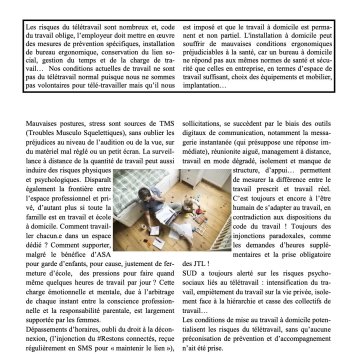 Travail à domicile ou télétravail ? Confinement oblige, le ''présentiel à distance'' a été généralisé