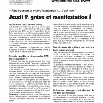 Défendre les congés bonifiés