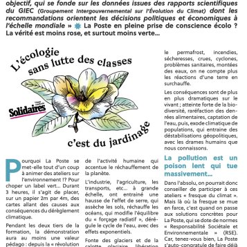 La Poste - La farce du climat