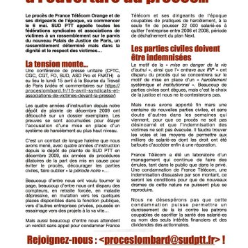 Procès Lombard rassemblons nous le 6 mai