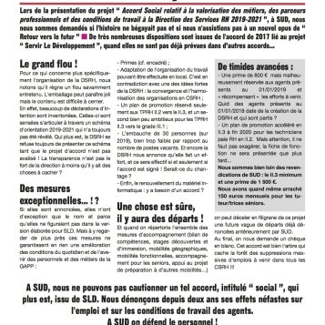 DSRH : Un accord... Pour acheter la paix sociale