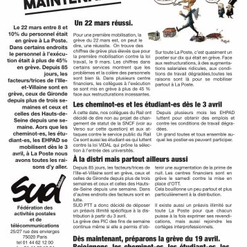 Se mobiliser dès maintenant 