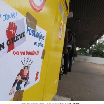 Les postiers de Ris entament leur troisième semaine de grève