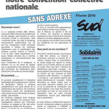 Sans AdreXe - février 2018