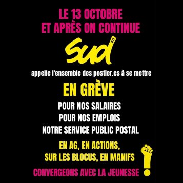 Visuels SUDPTT 13 octobre
