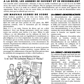 Le JOURNAL du PERSONNEL des DIRECTIONS des VENTES ENTREPRISES