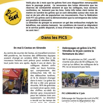 Info Luttes postales - mai/juin 2026