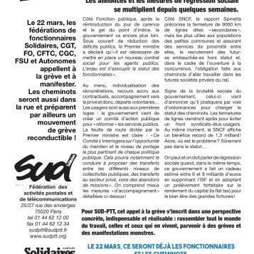 Contre les projets gouvernementaux 