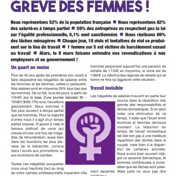 8 mars 2019 : grève des femmes !