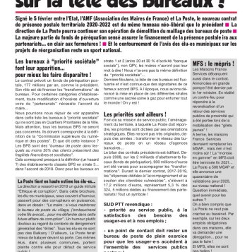 Un contrat... sur la tête des bureaux !