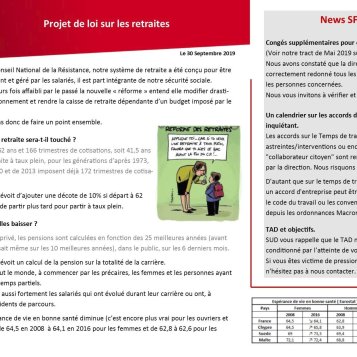 Projet de loi sur les retraites.