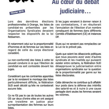 Les Femmes, au cœur du débat judiciaire...