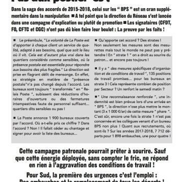 Prime aux signataires de l'accord BPS