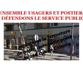 Action du collectif contre la fermeture du bureau de Crimée