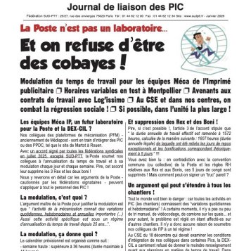 La Poste n'est pas un laboratoire... Et on refuse d'être des cobayes !