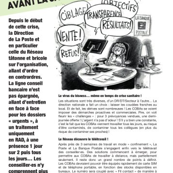 La santé des collègues passe… avant la santé économique !