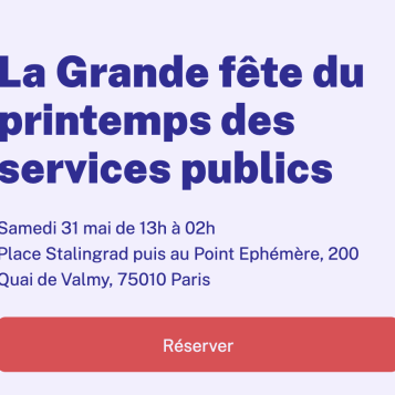 Printemps des services public - La grande fête