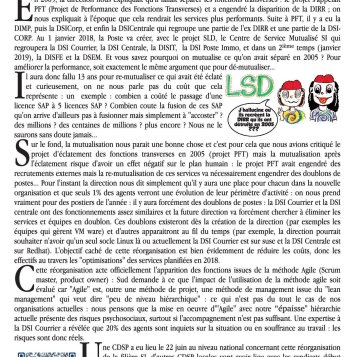 Filière SI : de la disparition de la DIRR à SLD...