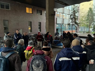 Piquet de grève massif à Paris 15